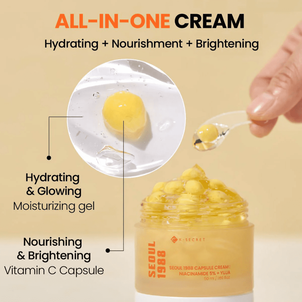 SEOUL 1988 CAPSULE CREAM: NIACINAMIDE 5% + YUJA - Imagen 4