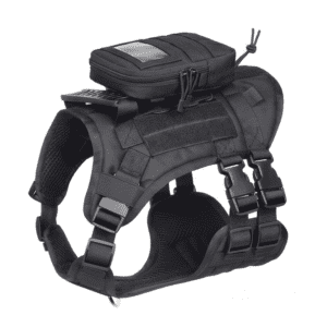 ARNÉS TÁCTICO DE CHALECO PARA MASCOTAS, CORREA DE PECHO Y ESPALDA.