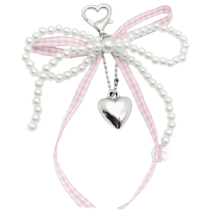 COLGANTE PERLAS Y PINK