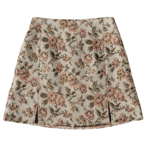 FALDA CON ESTAMPADO JACQUARD FLORAL