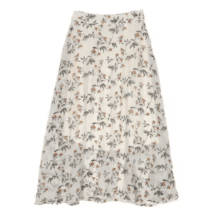 FALDA MIDI ACAMPANADA CON ESTAMPADO FLORAL