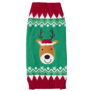 JERSEY DE MASCOTA ALCE DE NAVIDAD CON ESTAMPADO