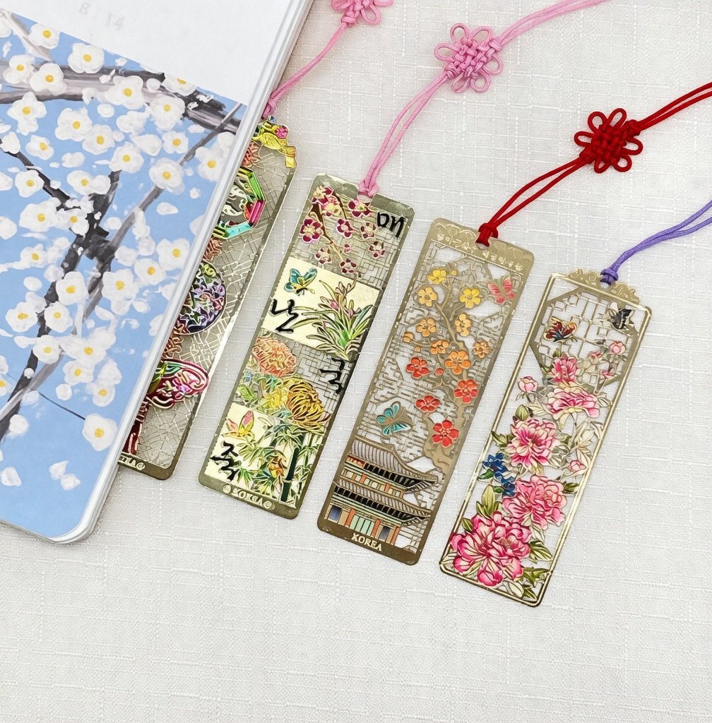 BOOKMARK SEPARADOR METÁLICO COREANO - Imagen 2
