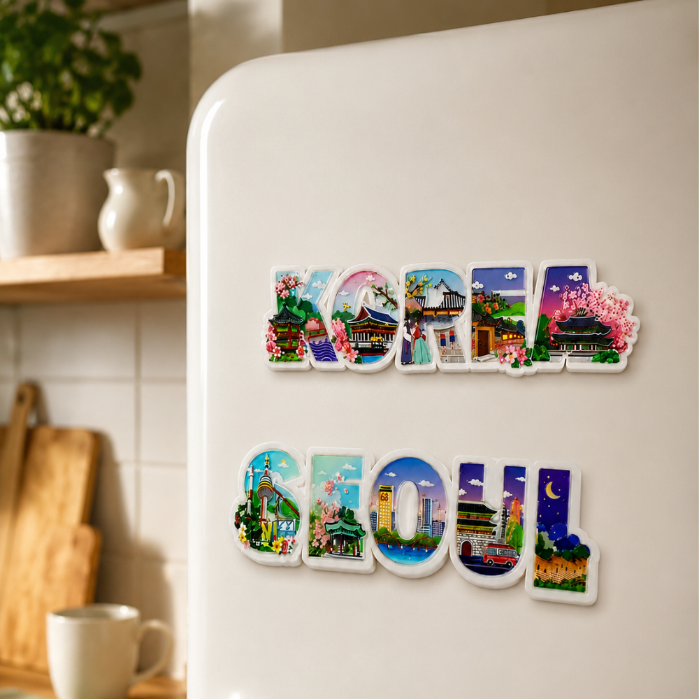 IMÁN DECORATIVO SOUVENIR KOREA SEOUL 3D - Imagen 2