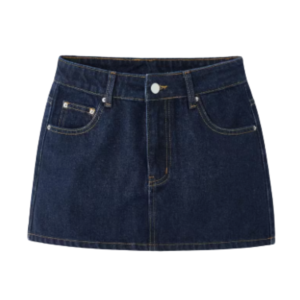 FALDA MINI DENIM AZUL OSCURO
