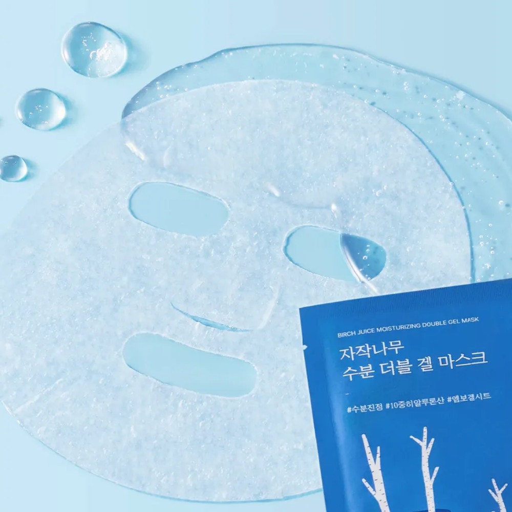 BIRCH JUICE MOISTURIZING DOUBLE GEL MASK - Imagen 3