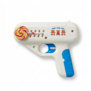 DISPENSADOR DE PALETA TIPO PISTOLA DE JUGUETE