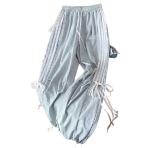 PANTALÓN CASUAL COREANO DE PIERNA ANCHA PARA MUJER