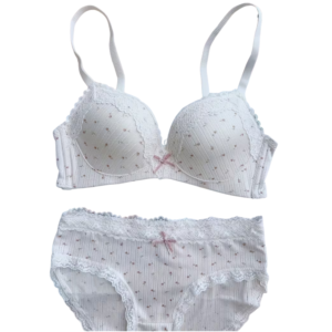 CONJUNTO DE LENCERÍA PURE DESIRE CON ENCAJE (2 PIEZAS)