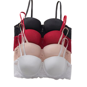 SUJETADORES DE ENCAJE CON TIRANTES DESMONTABLES PARA MUJER